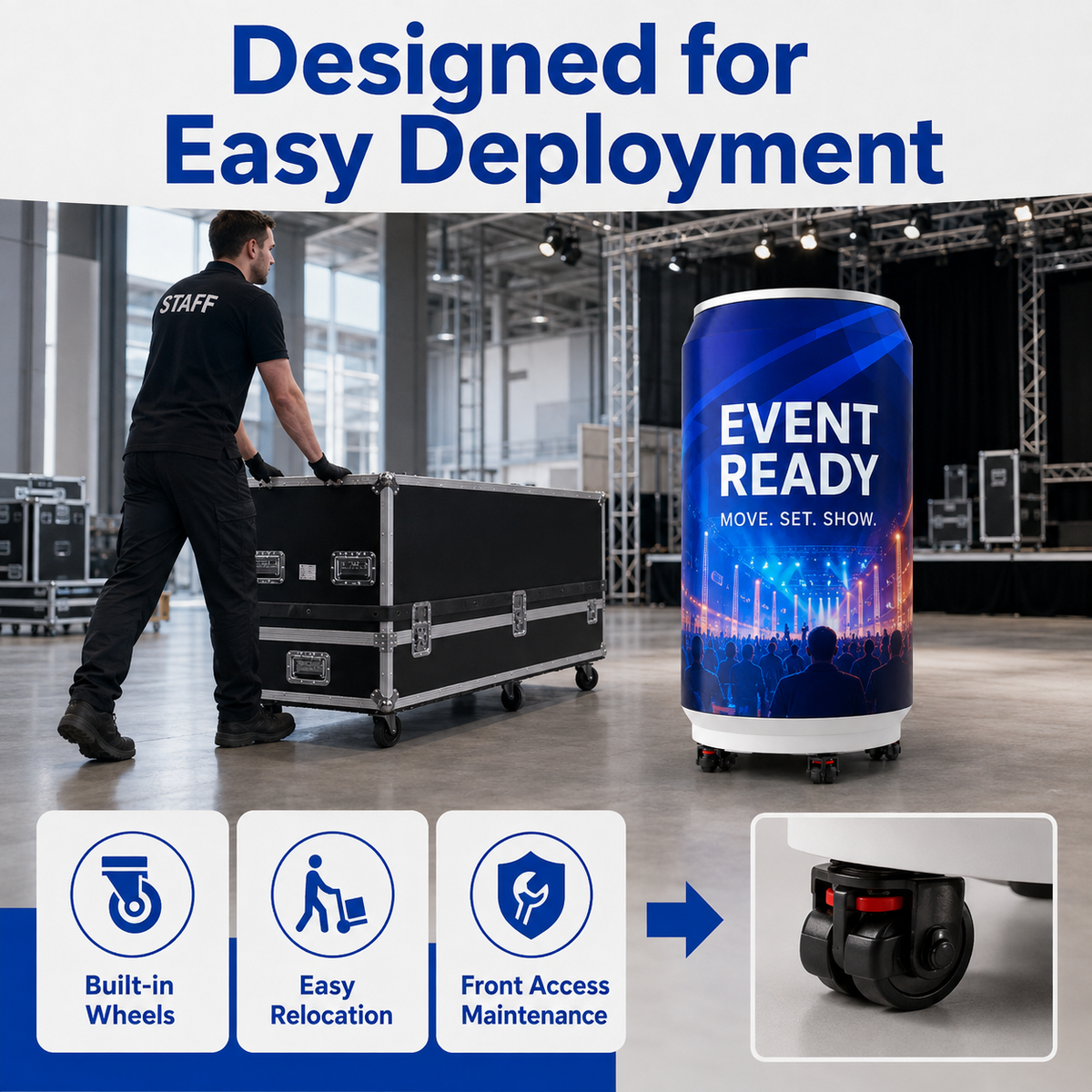 360° P2 GOB LED Cylinder Display, Full-View Digital Advertising Screen