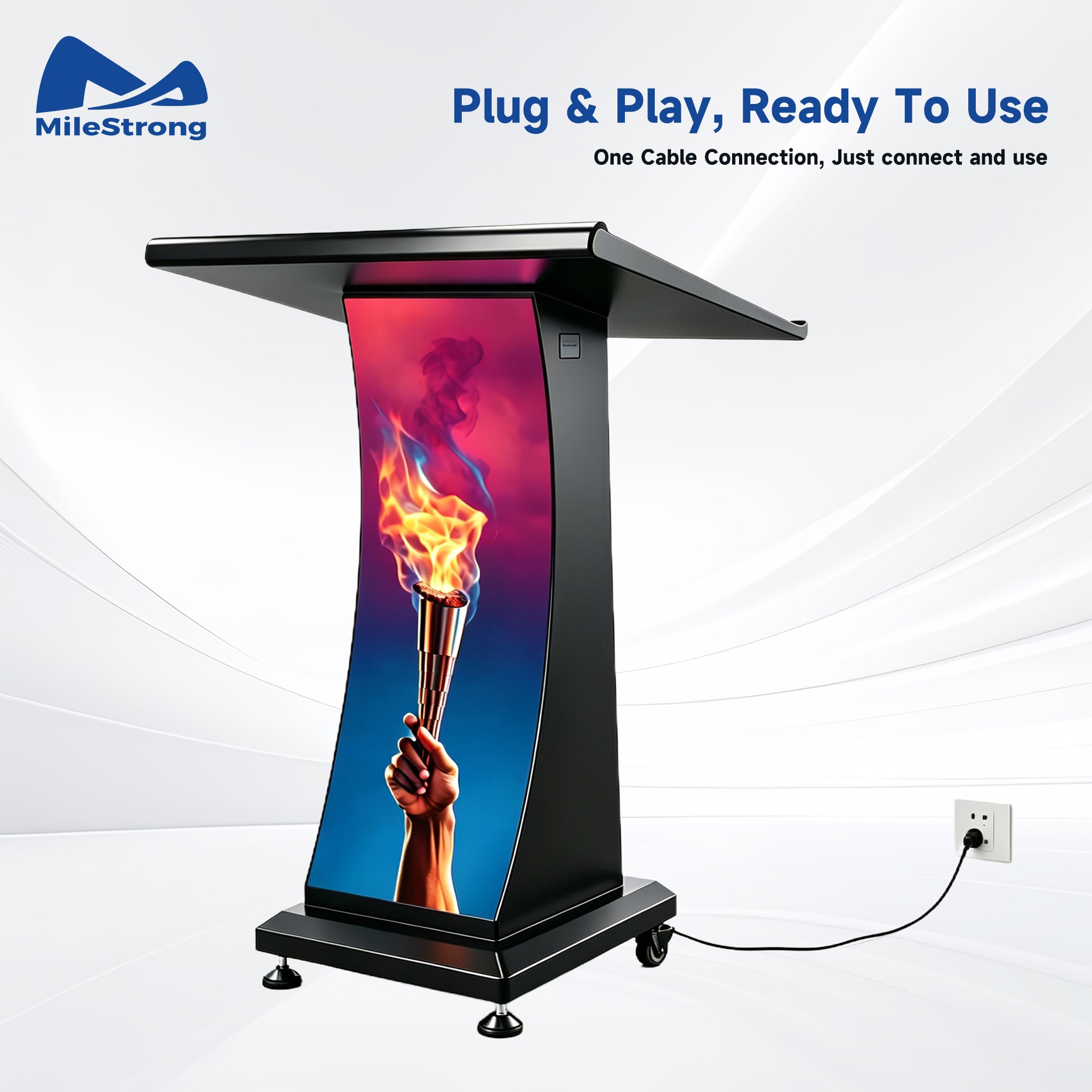 P1.86 LED Lectern Display, Digital Podium for Professional Presentations & Events