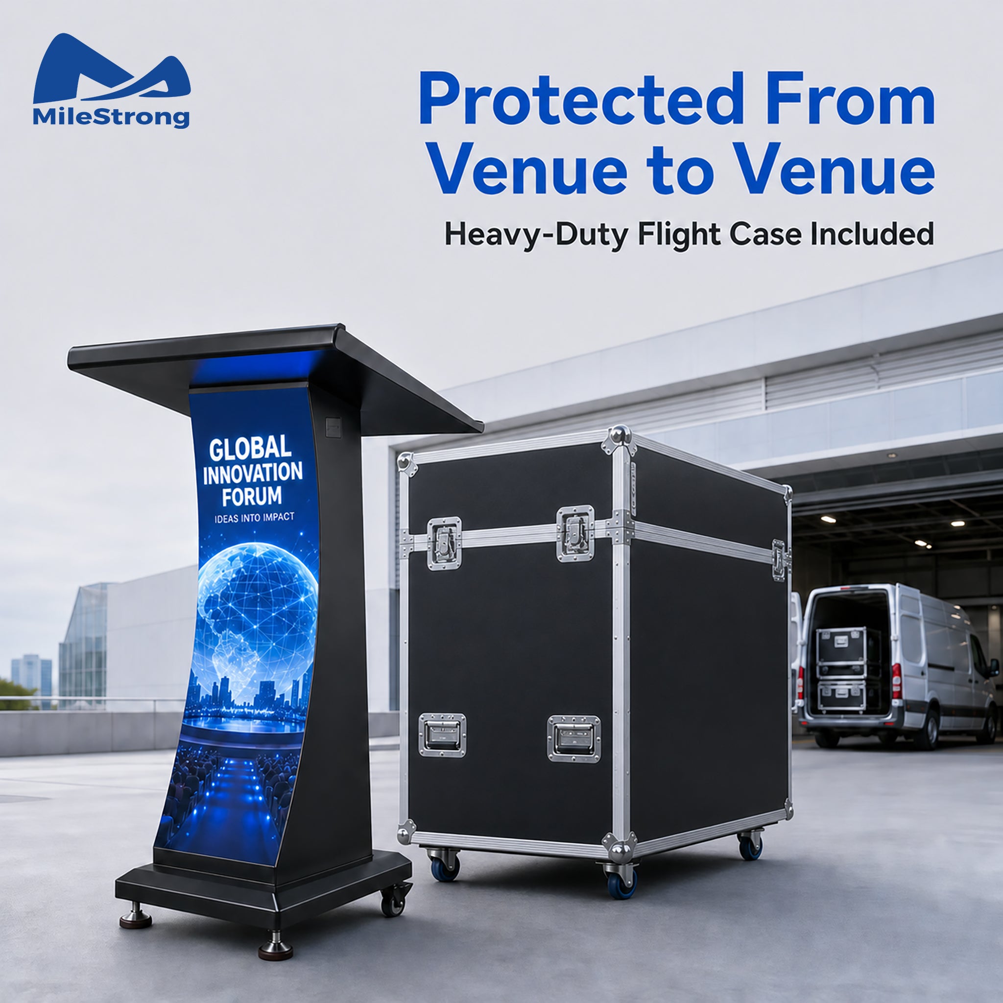 P1.86 LED Lectern Display, Digital Podium for Professional Presentations & Events