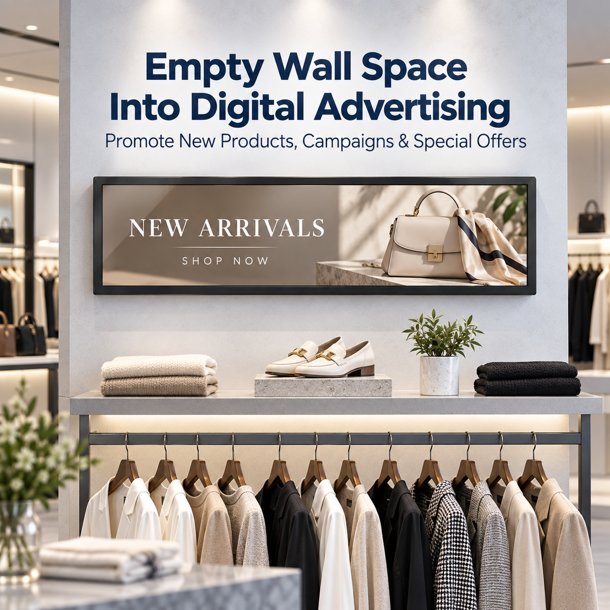 43.8" Ultra-Wide Stretched LCD Digital Signage