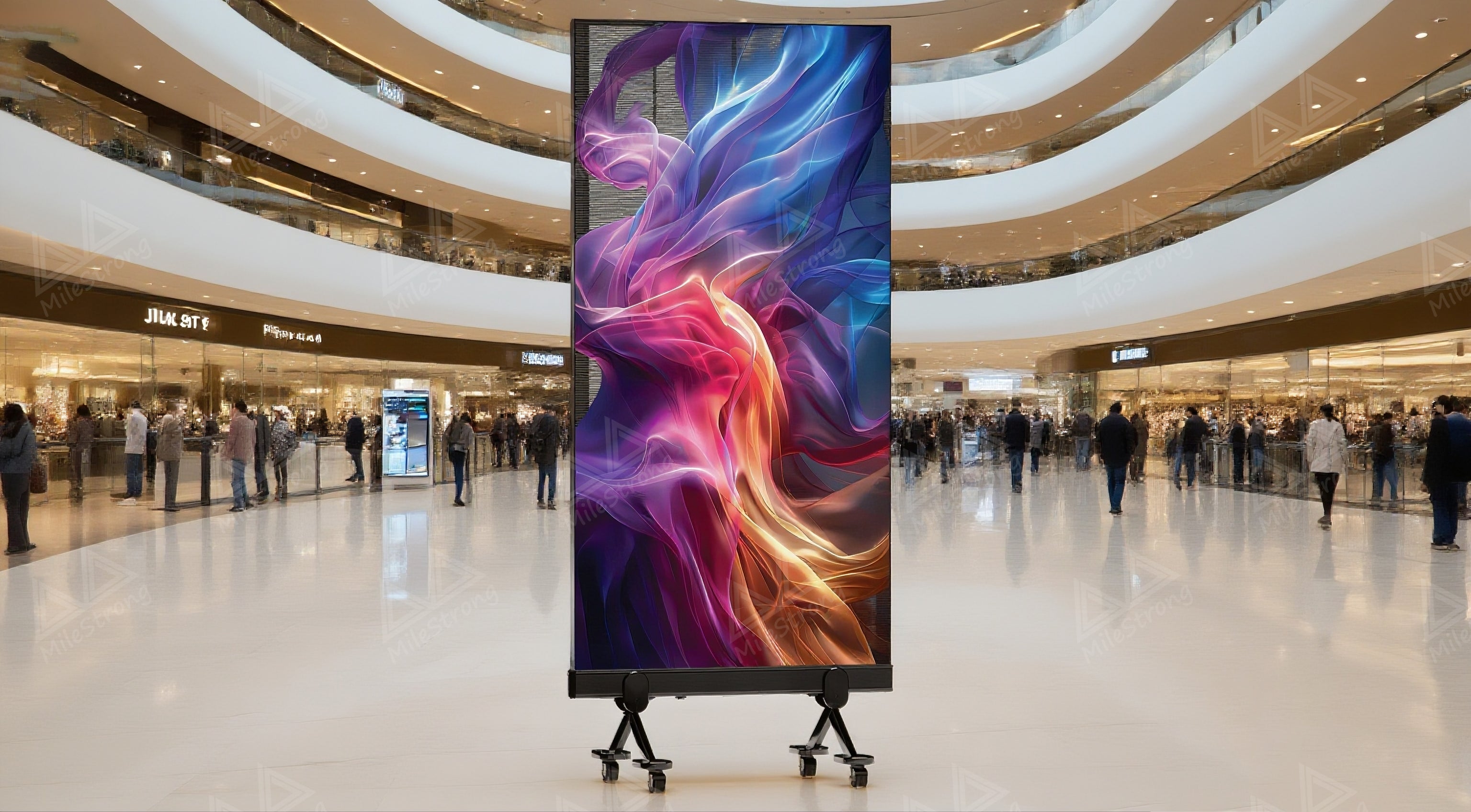 80 Inch Large-Format Transparent LED Display Screen for Retail / Mall / Events