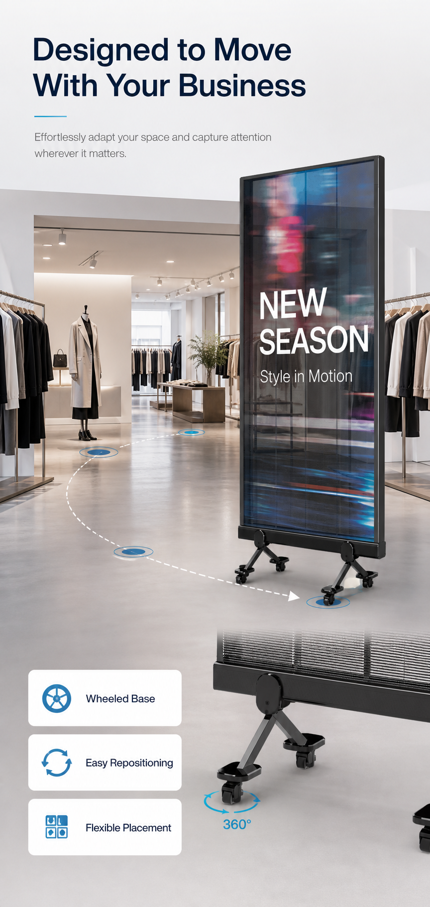 80 Inch Large-Format Transparent LED Display Screen for Retail / Mall / Events 详情图 1