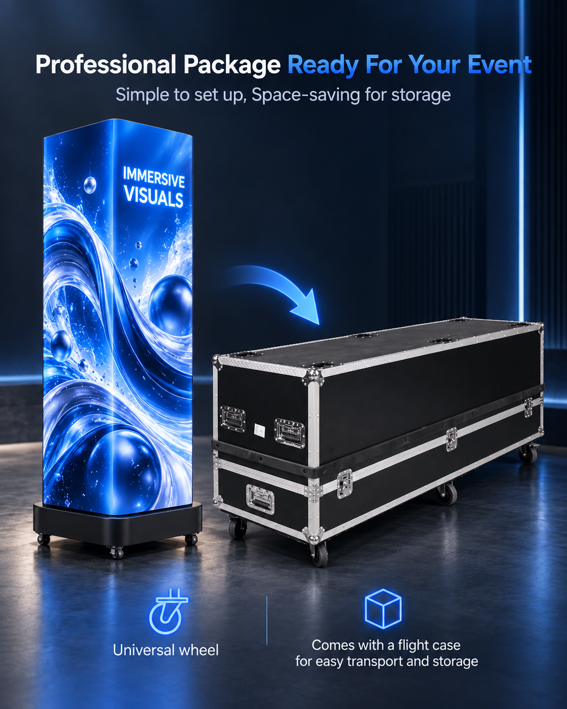 80 Inch P1.86 Naked-Eye 3D LED Poster Display, Four-Sided Display 详情图 6