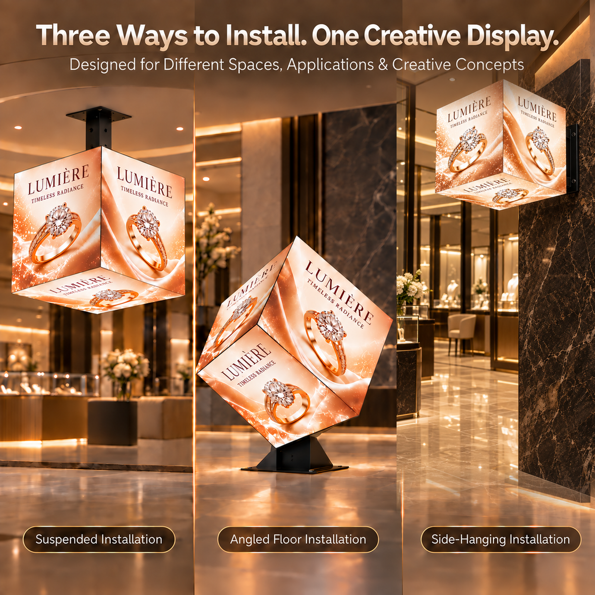 P2.5 Creative 3D Cube LED Display, For Indoor & Outdoor Commercial 详情图 2