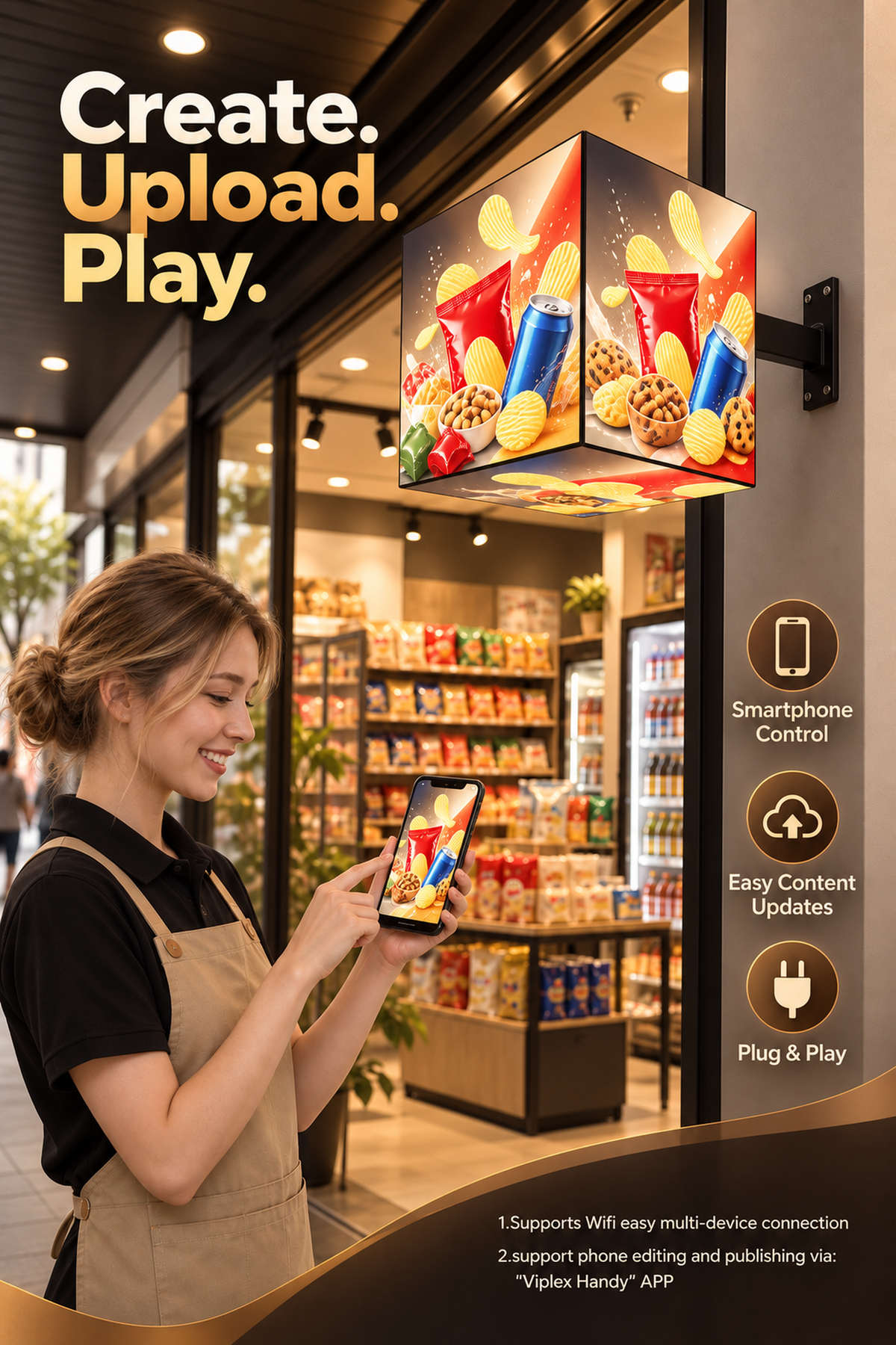 P2.5 Creative 3D Cube LED Display, For Indoor & Outdoor Commercial 详情图 7
