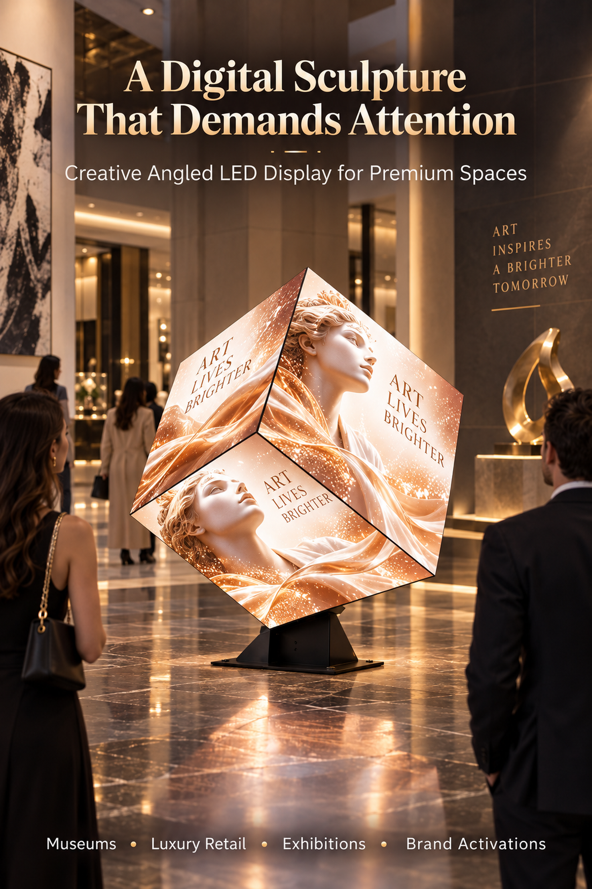 P2.5 Creative 3D Cube LED Display, For Indoor & Outdoor Commercial 详情图 4
